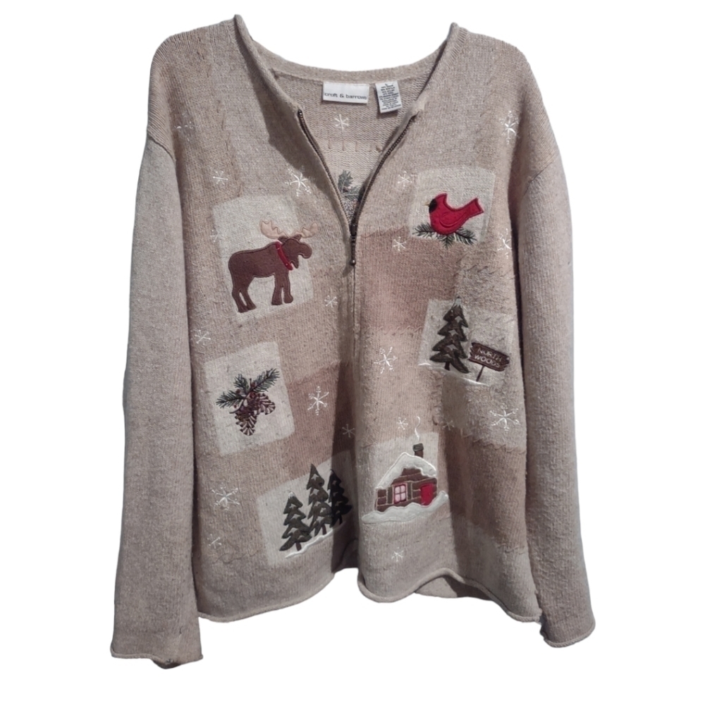 VTG. Y2K Crofts & Barrow Long Sleeve Cardigan Women’s sz. L